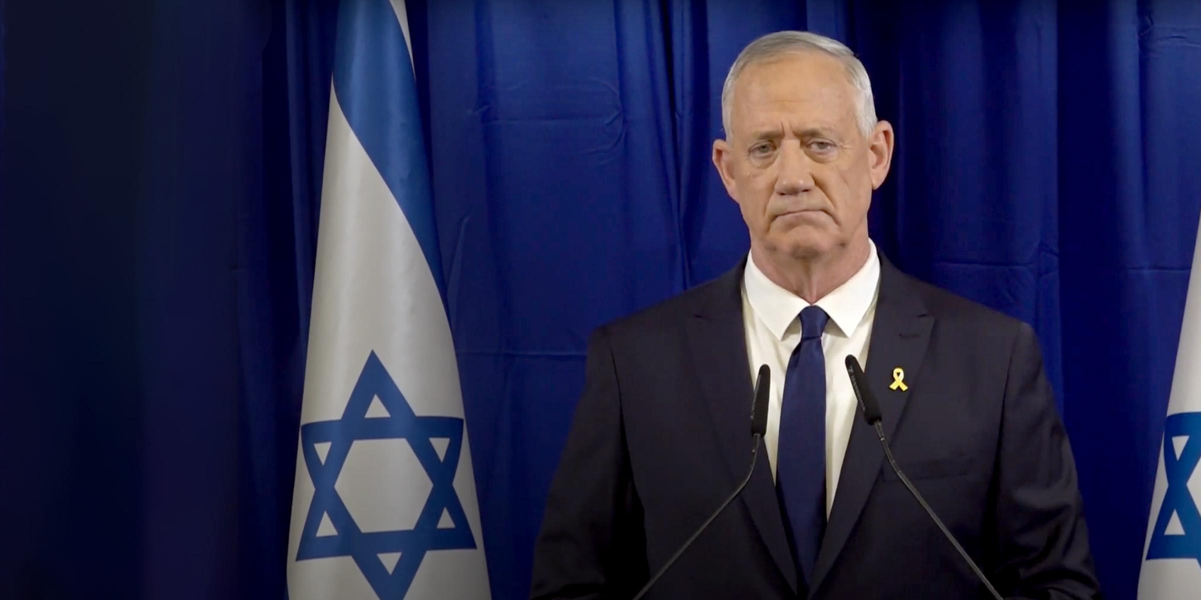 Ганц вышел из класса. Израиль вернулся к правительству 6 октября null