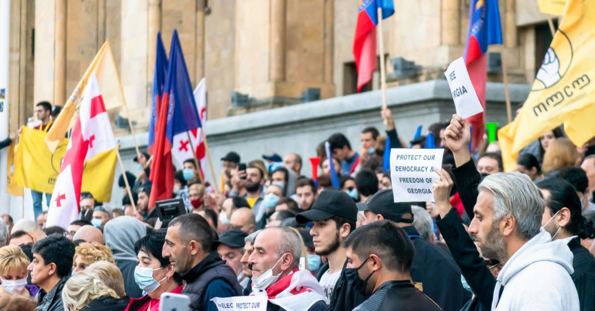 Оппозиция не признает результаты парламентских выборов в Грузии